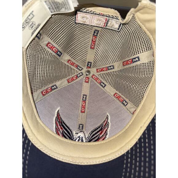 Washington Capitals CCM Red White Eagle Mesh Back Hat Cap Adjustable Snapback - Picture 6 of 6